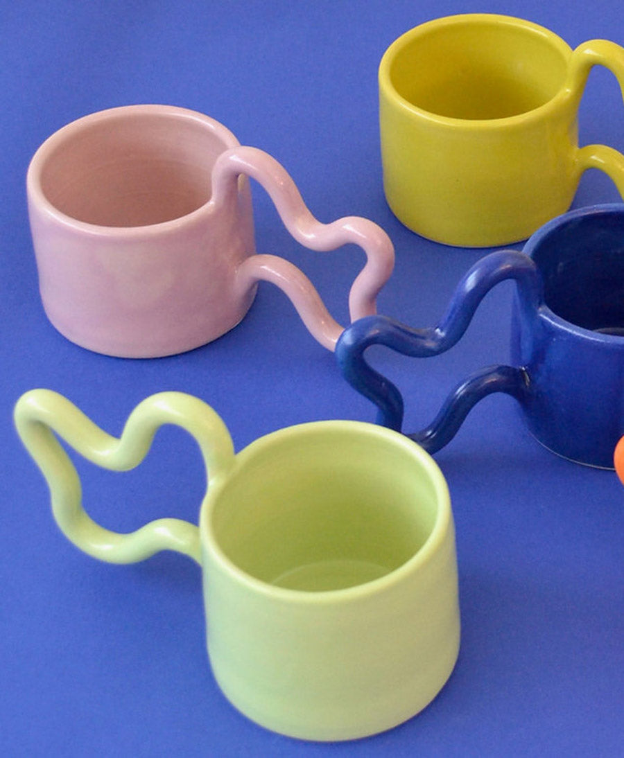 Tasse aus Keramik - Wiggle Mug Hellgrün