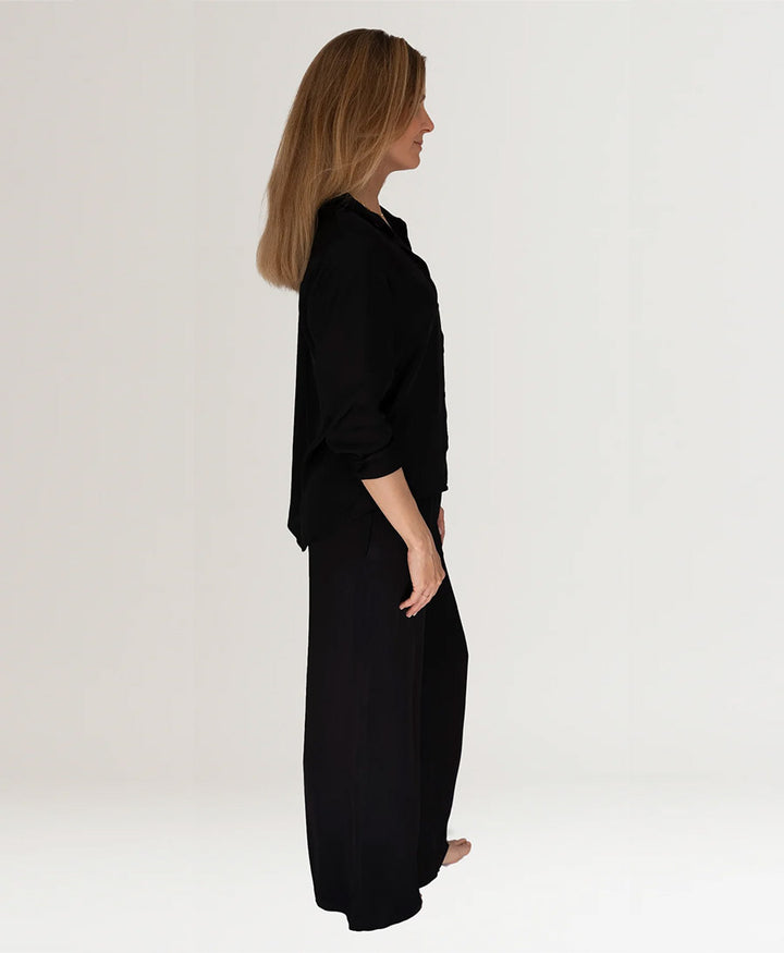 Bluse / Hemd  FLOWY SHIRT - Schwarz