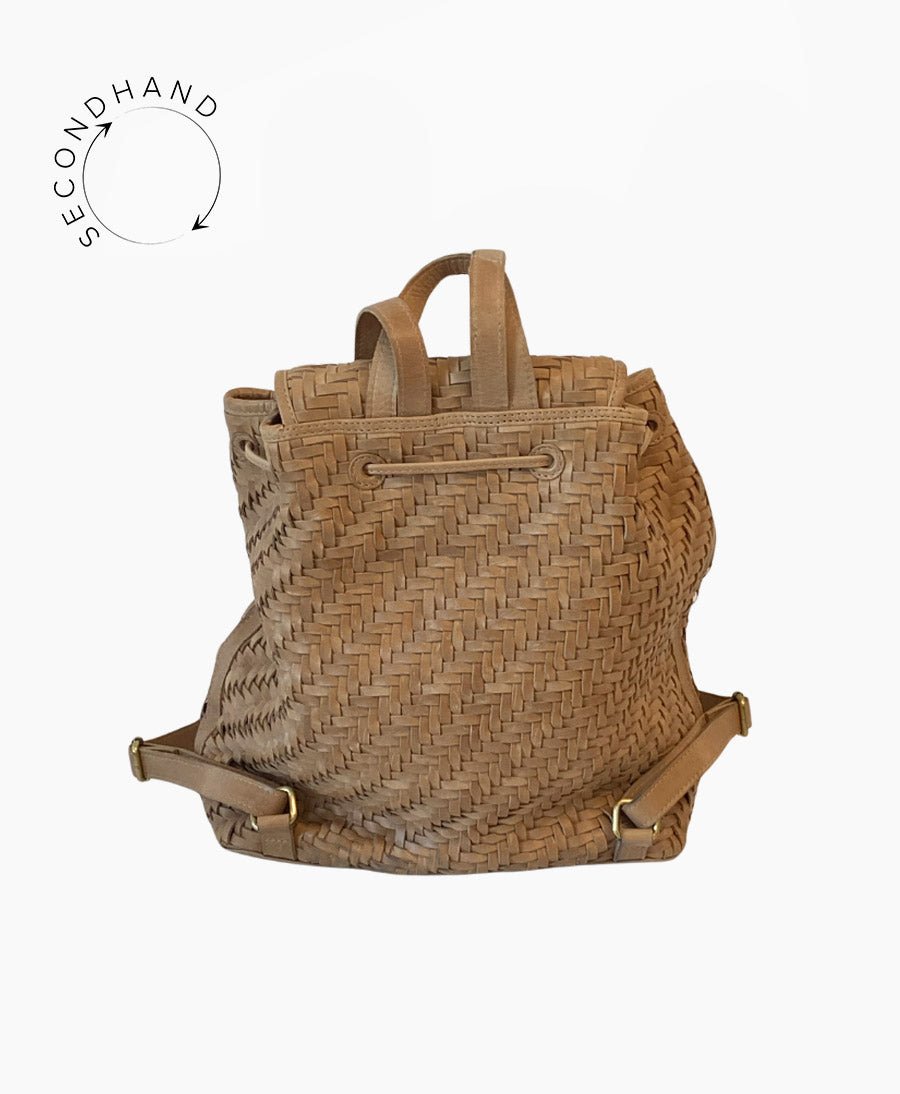 Gewebter Rucksack "Frida Caramel" von BEMBIEN - Secondhand - BEMBIEN - clomes
