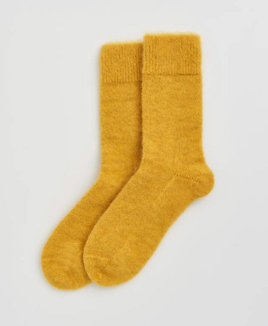 Weiche Alpaka Socken - Gelb