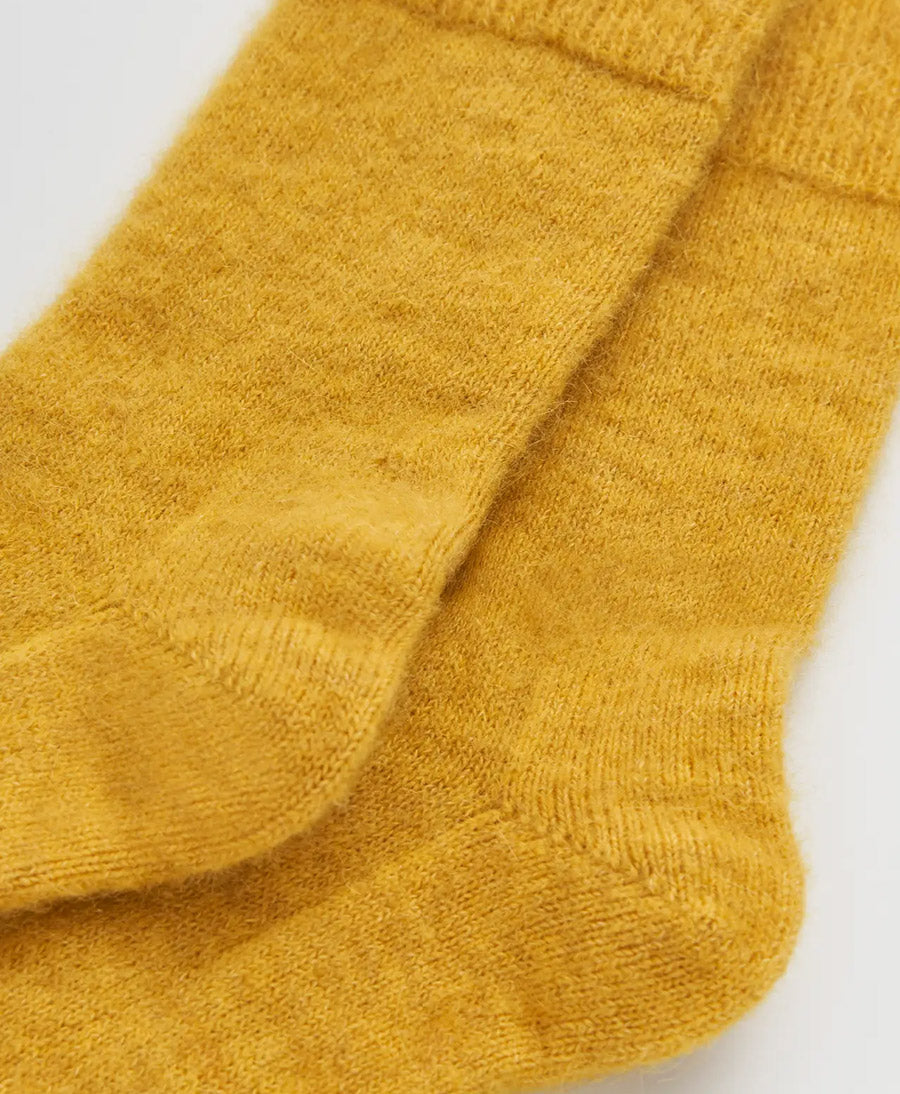 Weiche Alpaka Socken - Gelb
