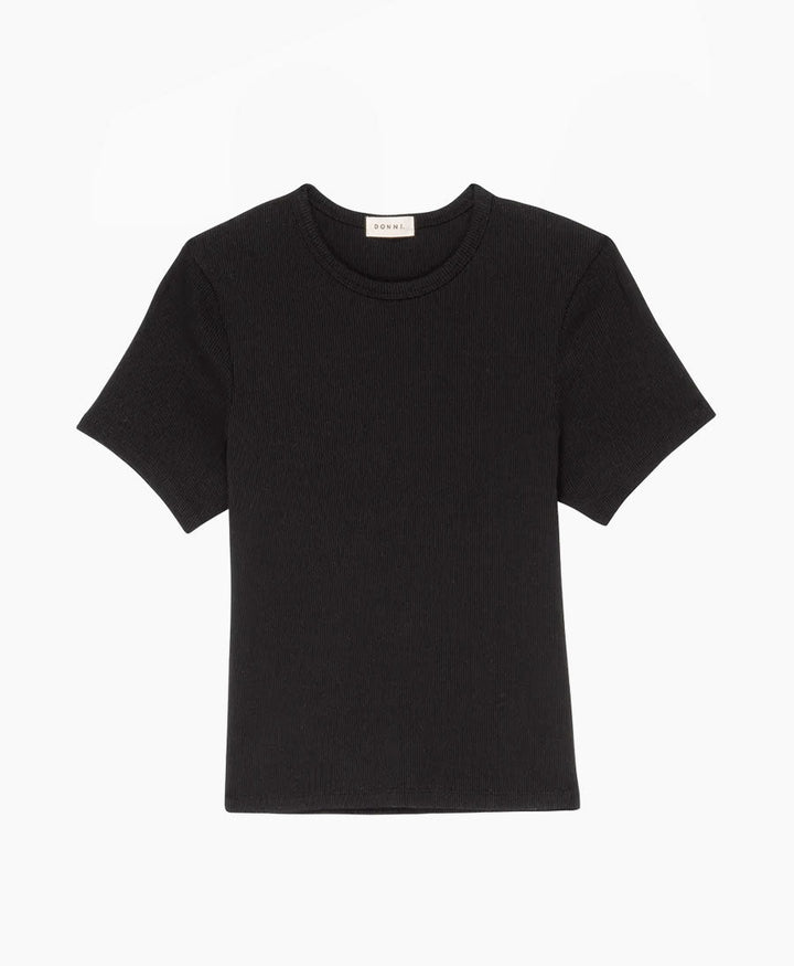 Geripptes T - Shirt - schwarz - DONNI. - clomes