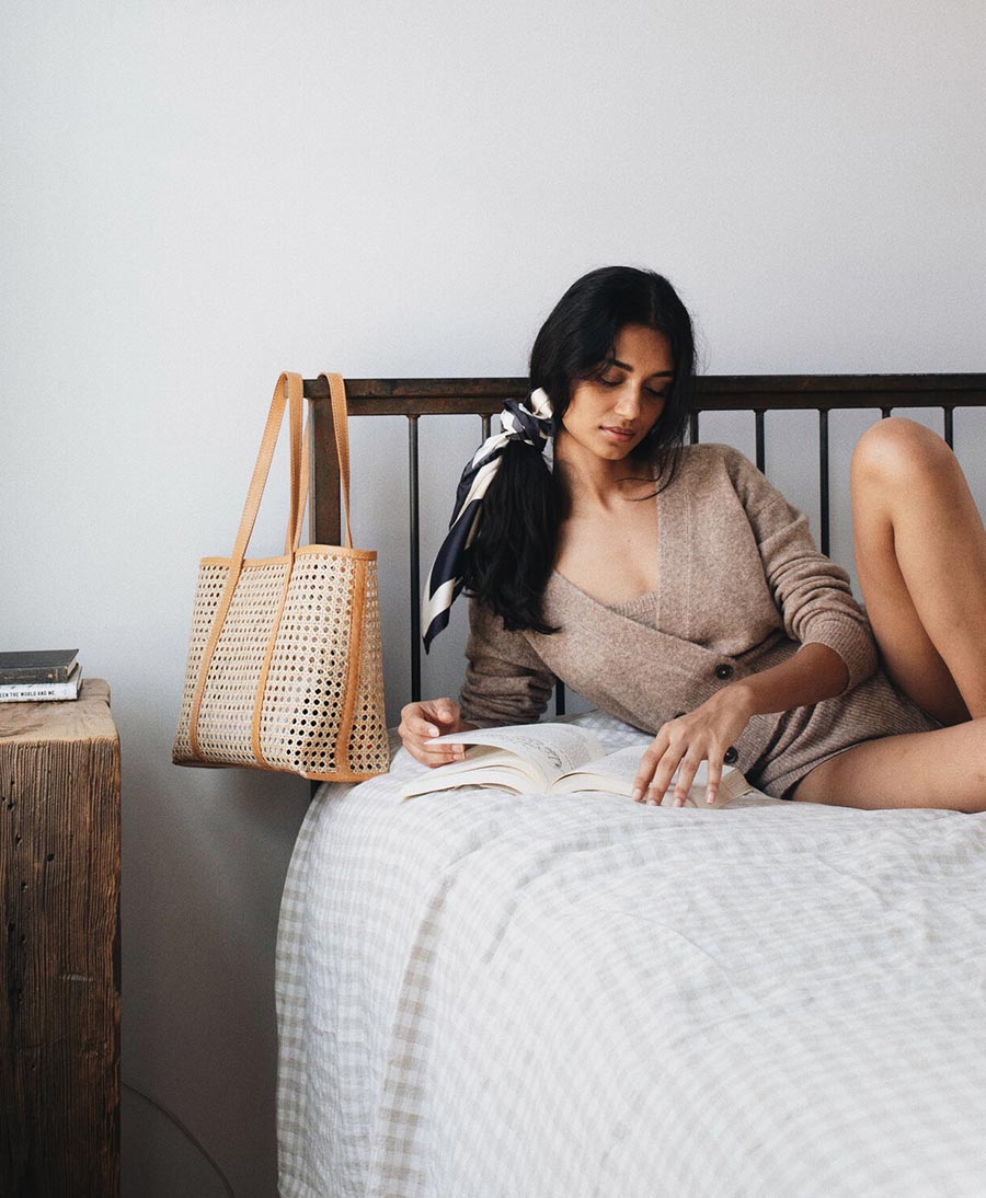 Gewebte Tasche "Margot Large Bag" von BEMBIEN - Secondhand - BEMBIEN - clomes