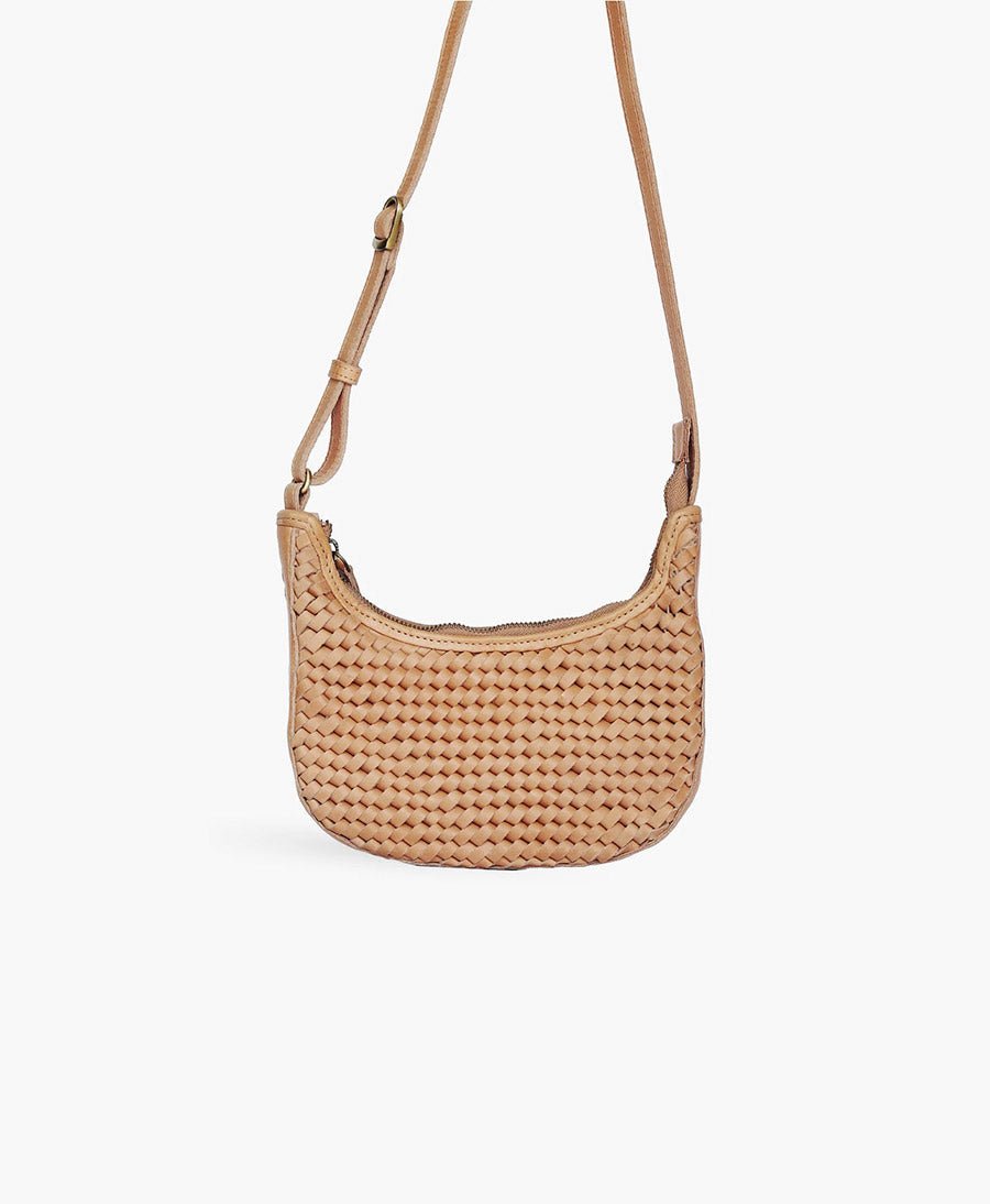 Gewebte Umhängetasche "Mini Sling" - Caramel - BEMBIEN - clomes