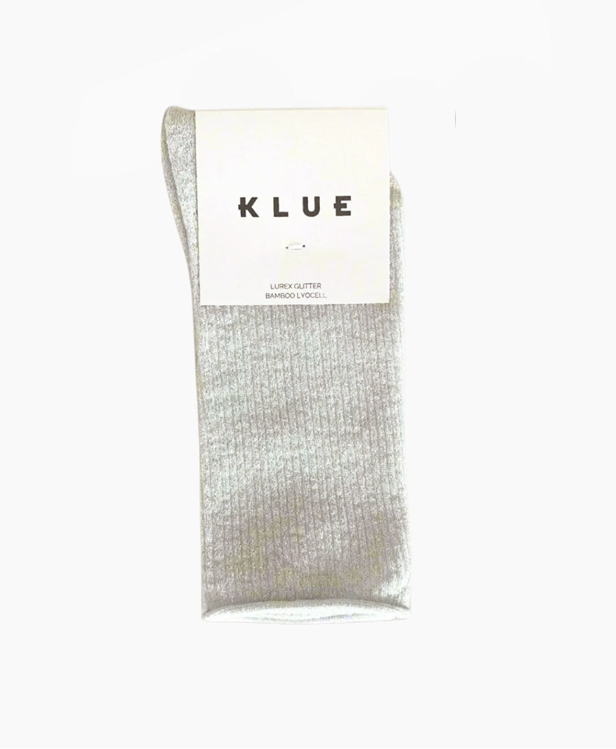 Glitzer Socken Lyocell - Weiss
