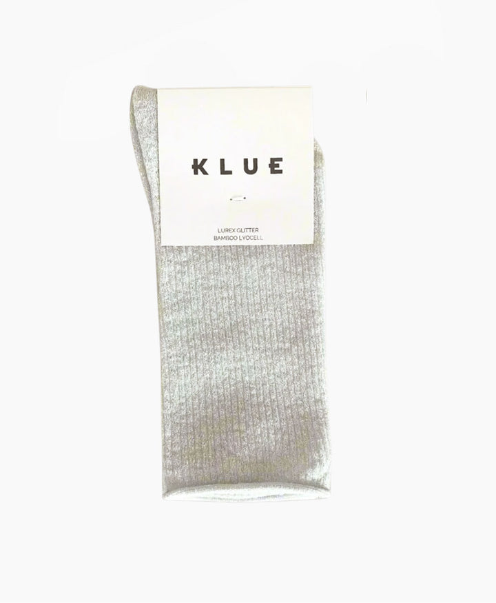 Glitzer Socken Lyocell - Weiss