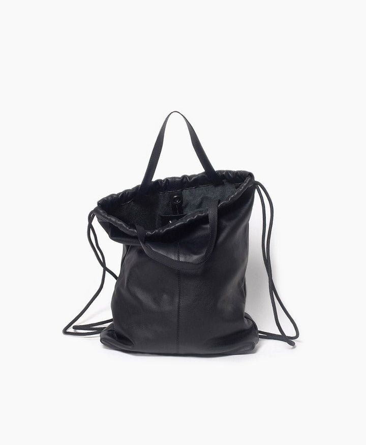 Gymbag aus Leder - Schwarz - PARK - clomes