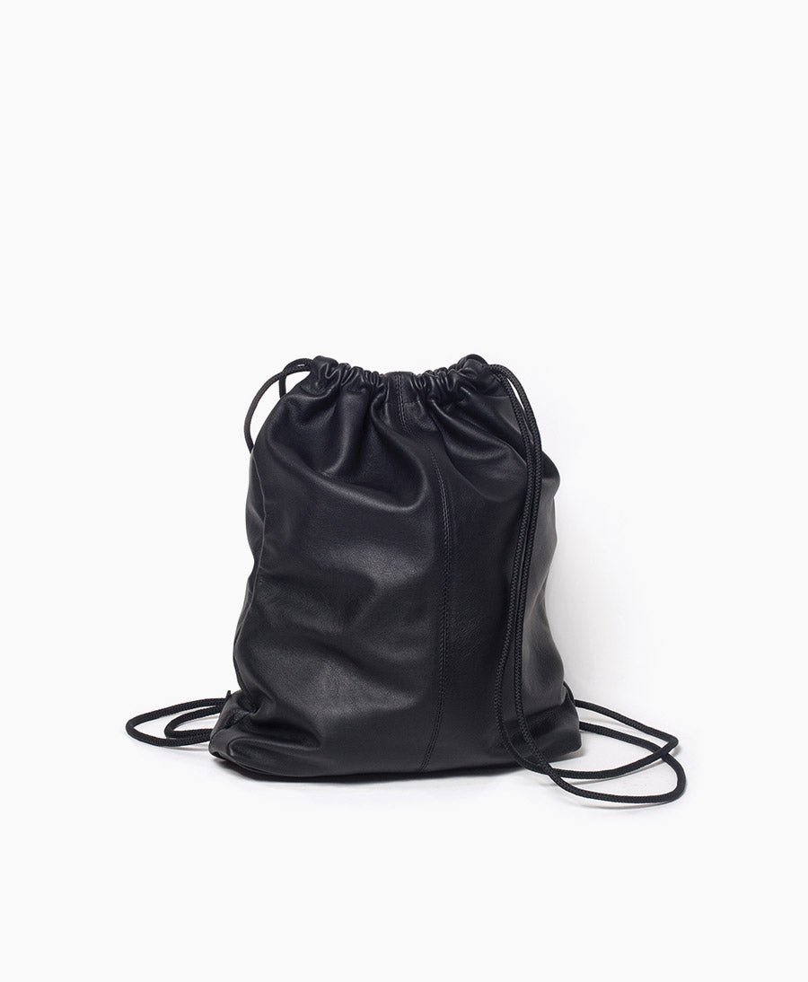 Gymbag aus Leder - Schwarz - PARK - clomes
