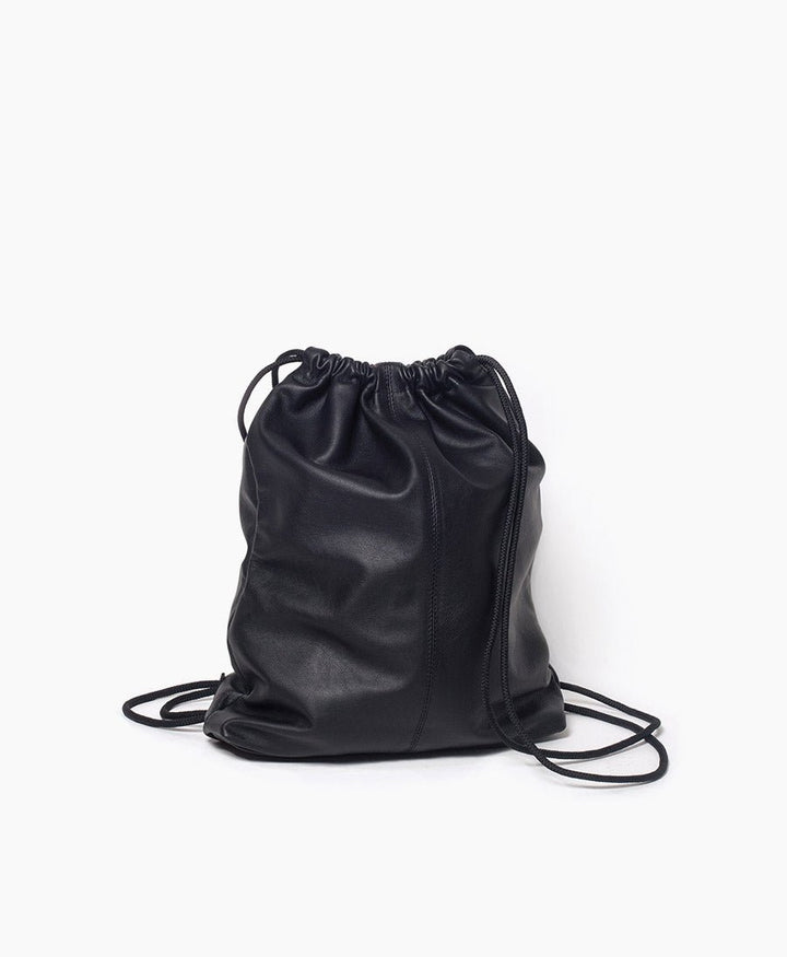 Gymbag aus Leder - Schwarz - PARK - clomes
