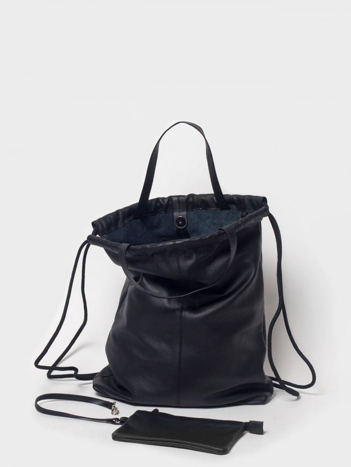 Gymbag aus Leder - Schwarz - PARK - clomes