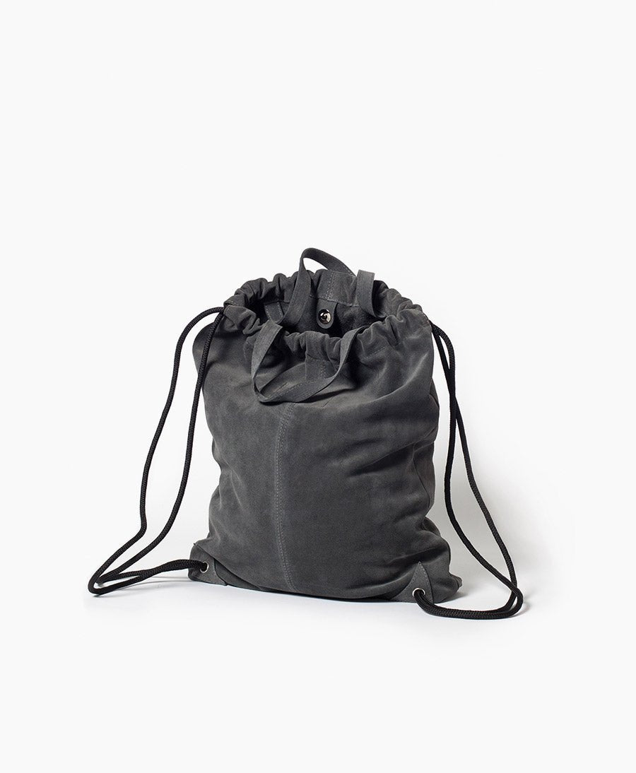 Gymbag aus Wildleder - Grau - PARK - clomes