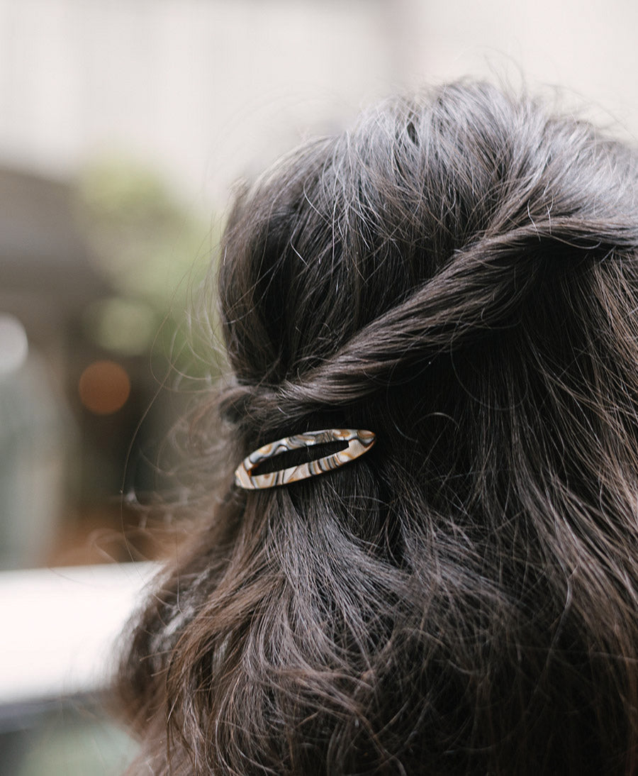 Haarclip FELICITA aus Acetat - Onyx