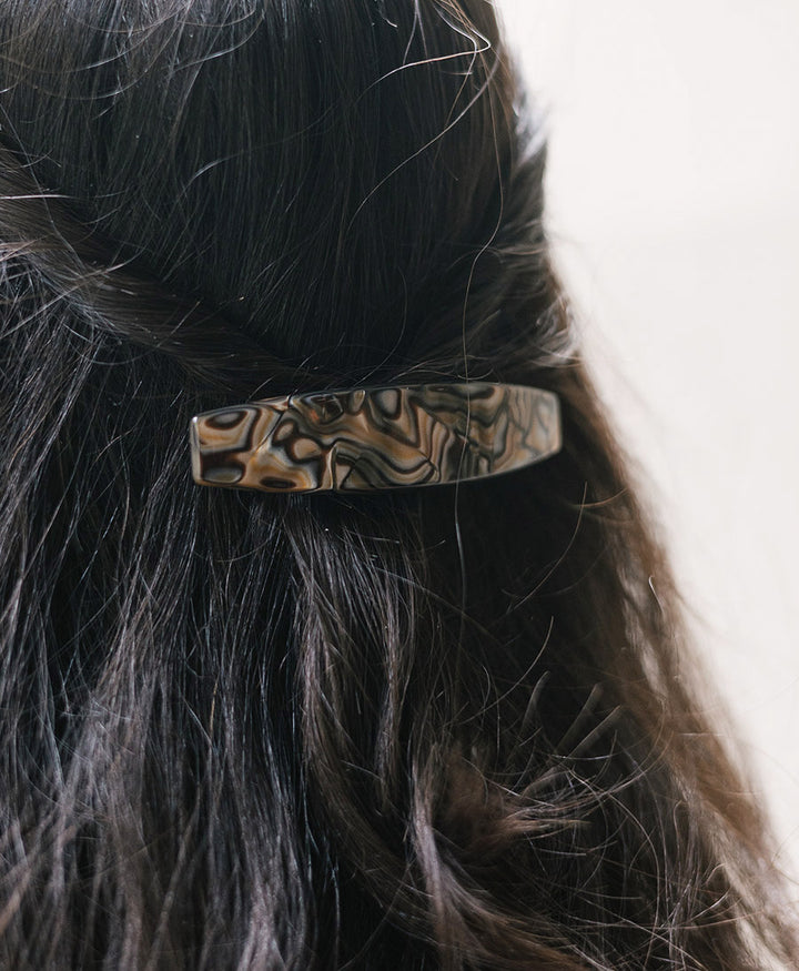 Haarclip MARIE aus Acetat - Onyx