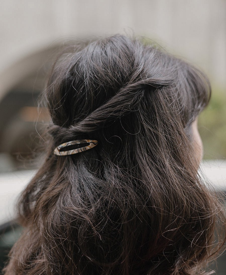 Haarclip FELICITA aus Acetat - Onyx
