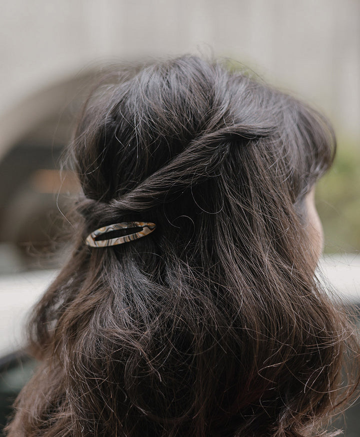 Haarclip FELICITA aus Acetat - Onyx