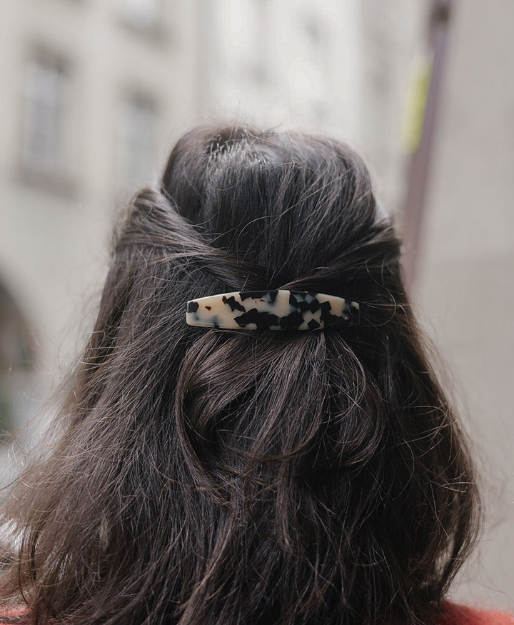 Haarclip MARIE aus Acetat - Helles Tortoise
