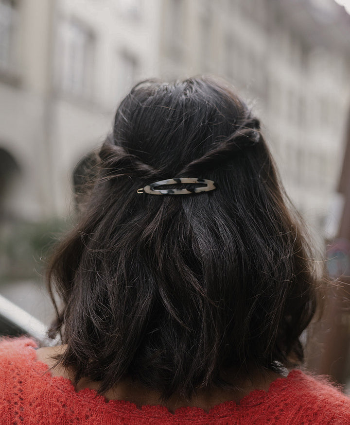Haarclip FELICITA aus Acetat - Helles Tortoise