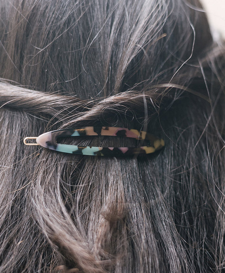 Haarclip FELICITA aus Acetat - Kunterbunt