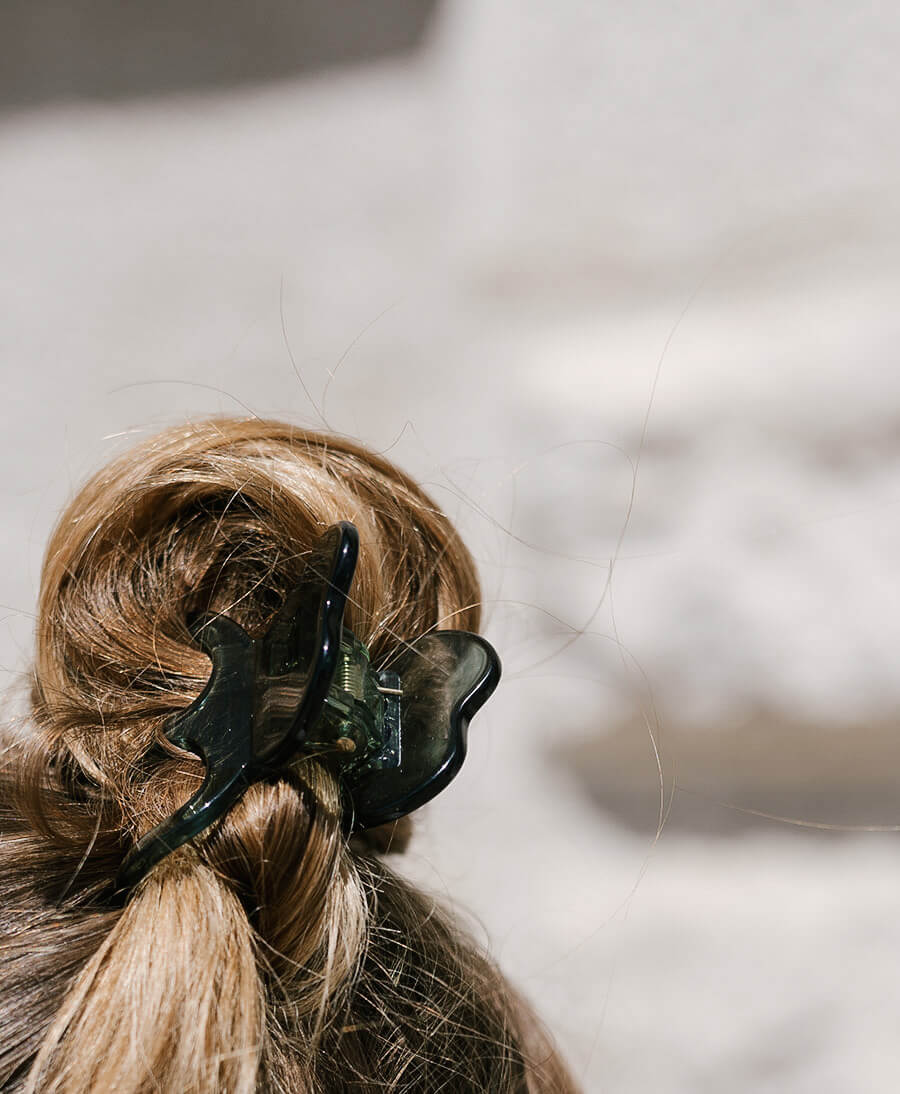 Haarklammer CAMIE aus Acetat - Eukalyptus - Clomes - clomes