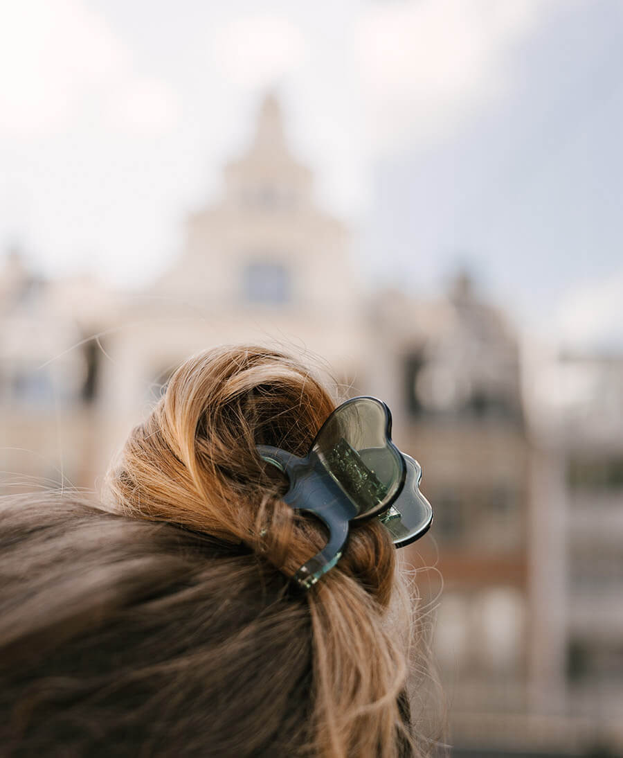 Haarklammer CAMIE aus Acetat - Eukalyptus - Clomes - clomes