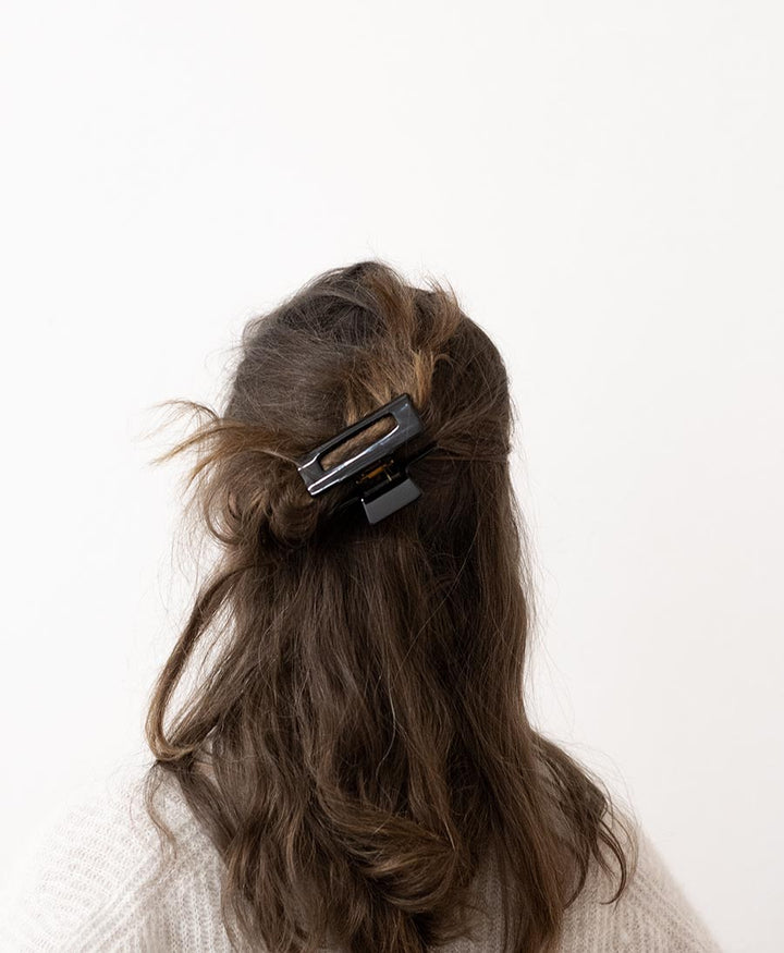 Haarklammer FRIDA aus Acetat - schwarz - Clomes - clomes