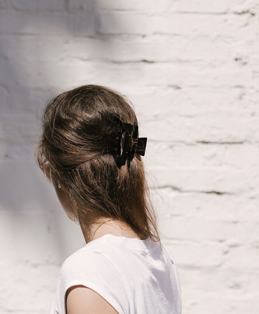 Haarklammer FRIDA aus Acetat - schwarz - Clomes - clomes