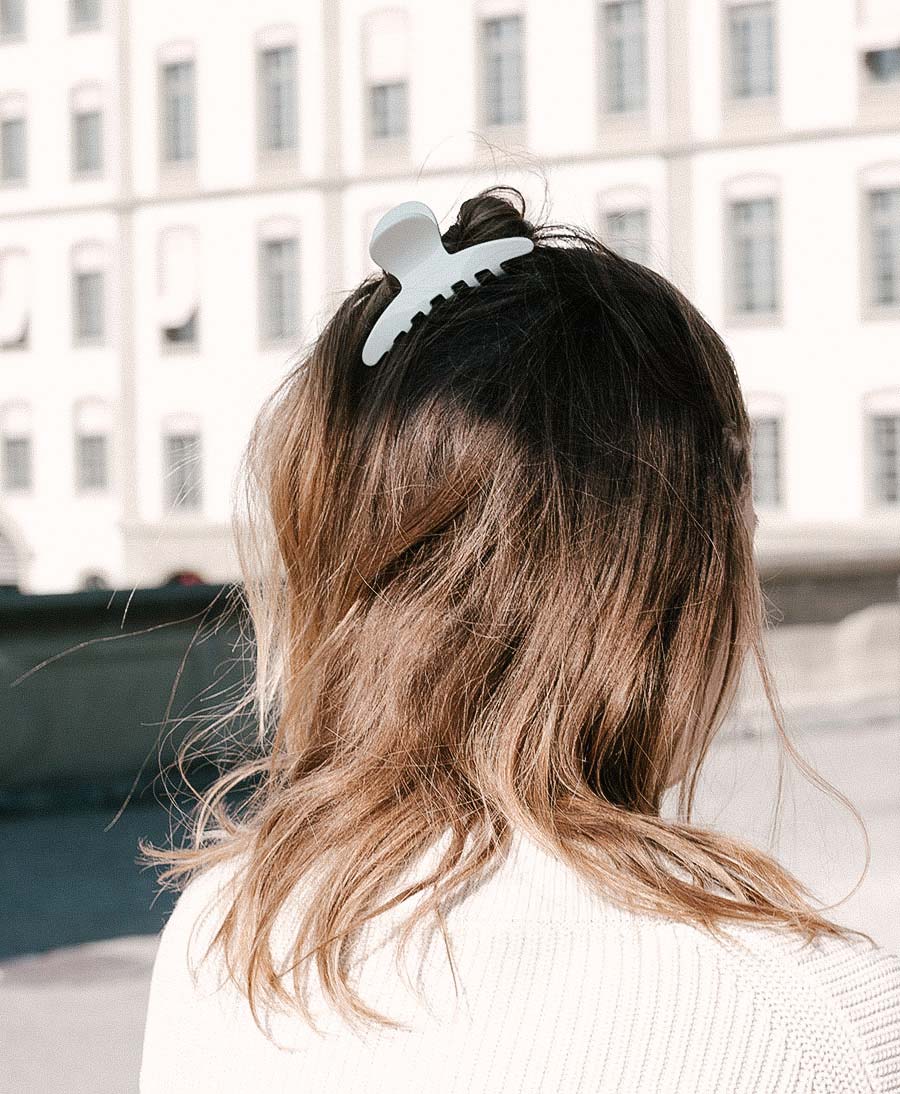 Haarklammer IVY aus Acetat - Kreide - Clomes - clomes