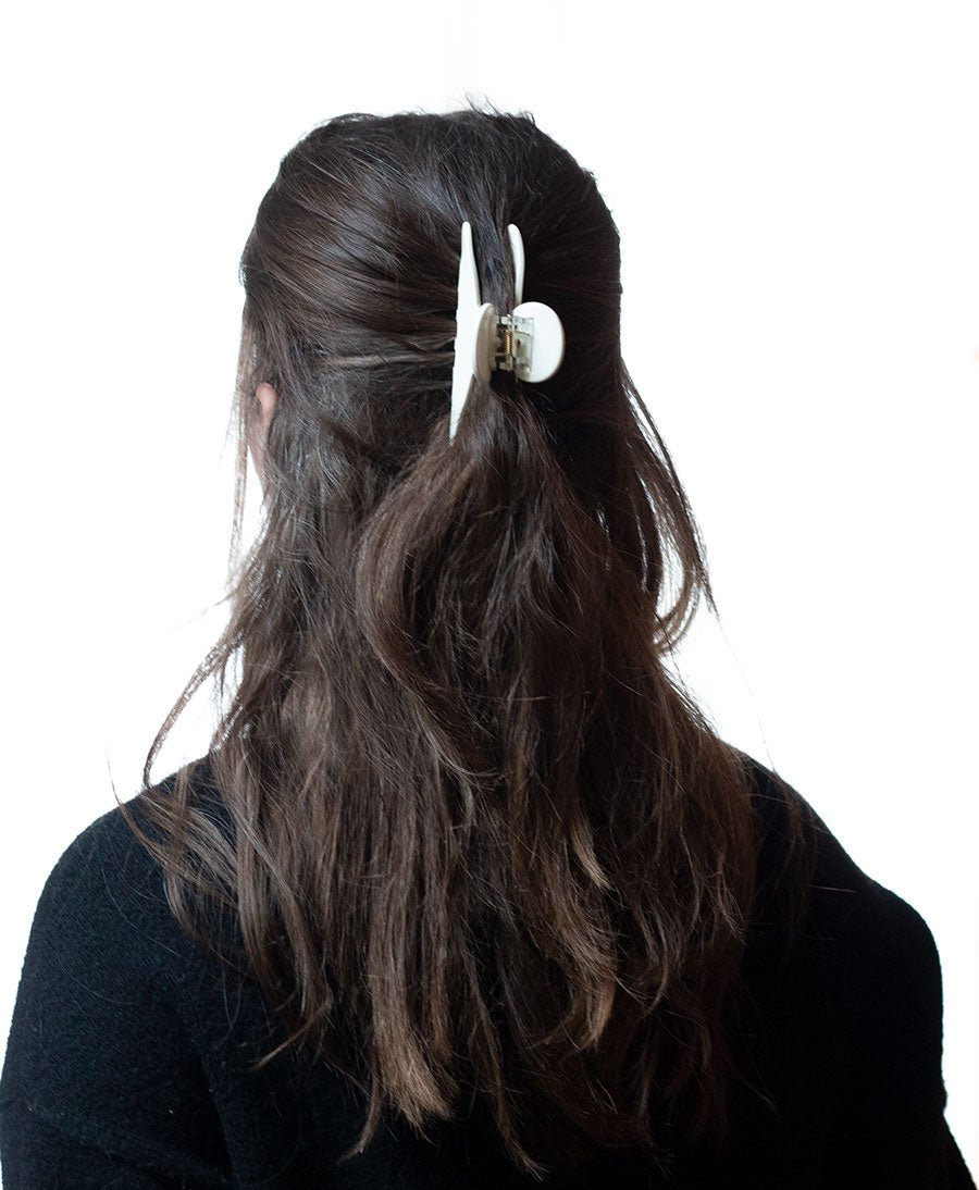 Haarklammer IVY aus Acetat - Kreide - Clomes - clomes