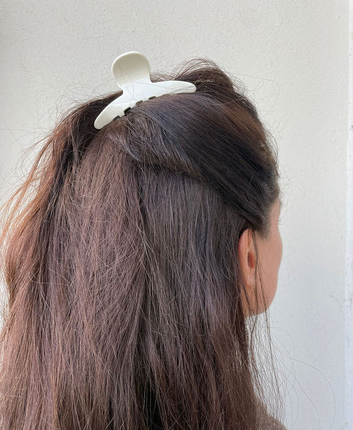 Haarklammer IVY aus Acetat - Kreide - Clomes - clomes