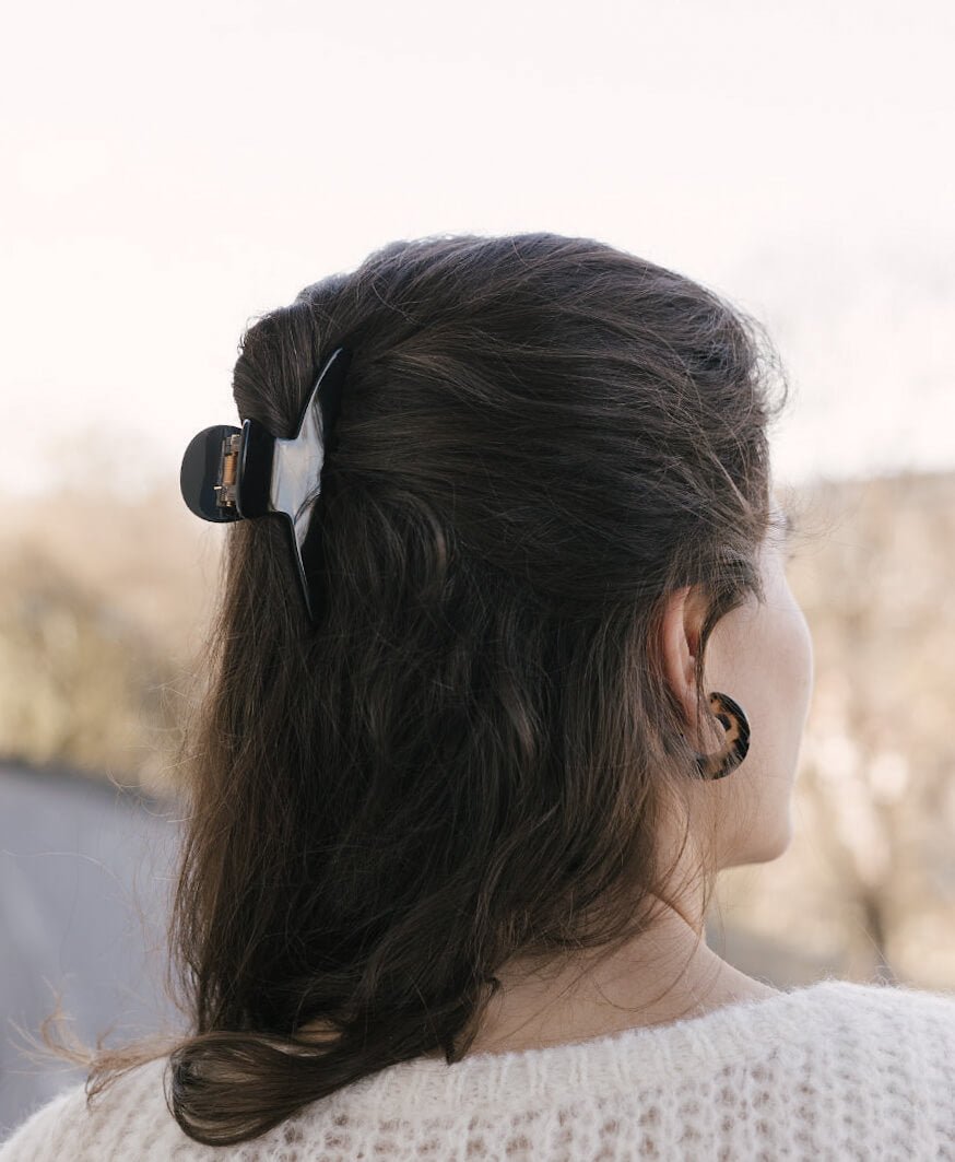 Haarklammer IVY aus Acetat - schwarz - Clomes - clomes