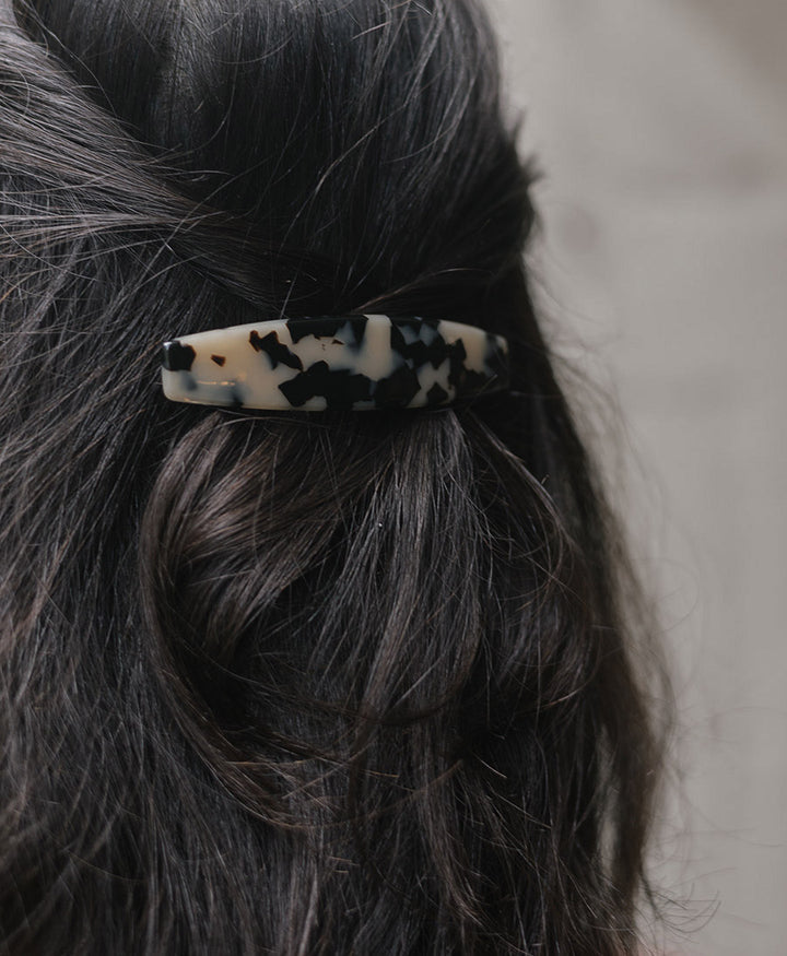 Haarclip MARIE aus Acetat - Helles Tortoise
