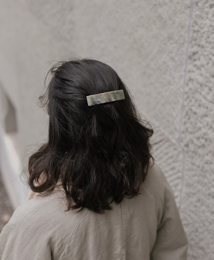 Haarspange CLEA aus Acetat - Salbei