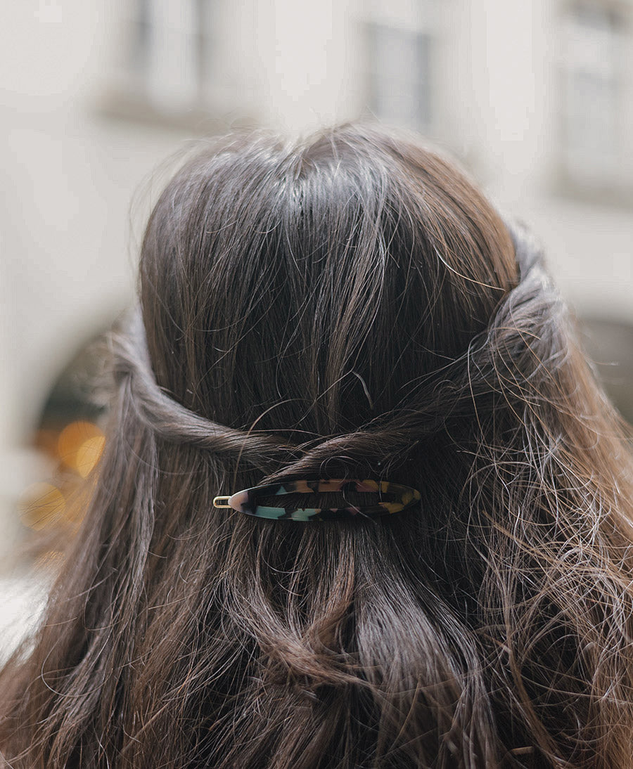 Haarclip FELICITA aus Acetat - Kunterbunt
