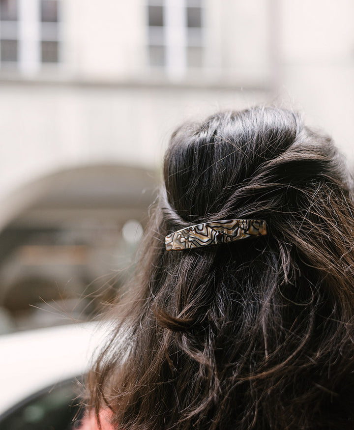 Haarclip MARIE aus Acetat - Onyx