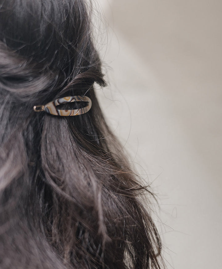 Haarclip FELICITA aus Acetat - Onyx