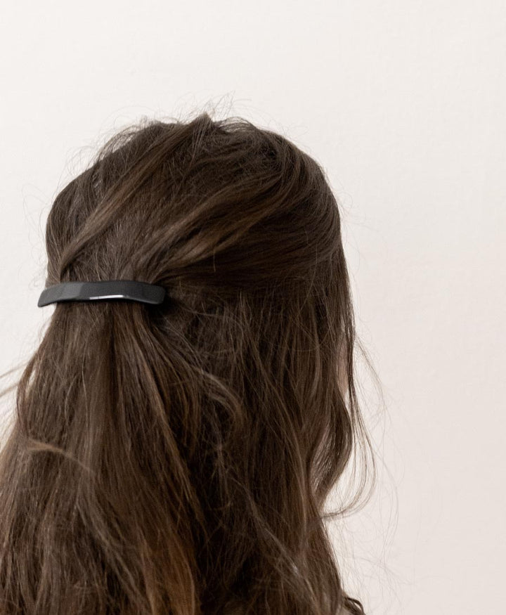 Haarspange ISETTE aus Acetat - schwarz - Clomes - clomes