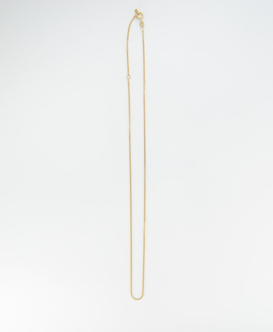 Halskette Curb 45 - 50cm - Vermeil - Clomes - clomes