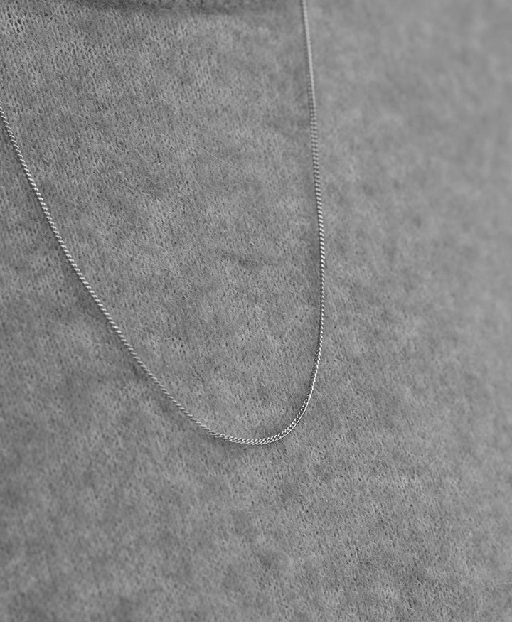 Halskette Curb 60cm - Sterling Silber - Clomes - clomes