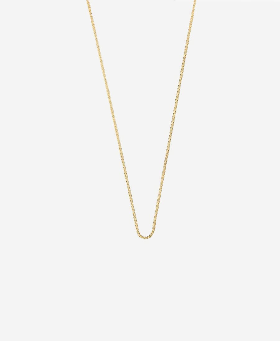 Halskette Curb 60cm - Vermeil - Clomes - clomes