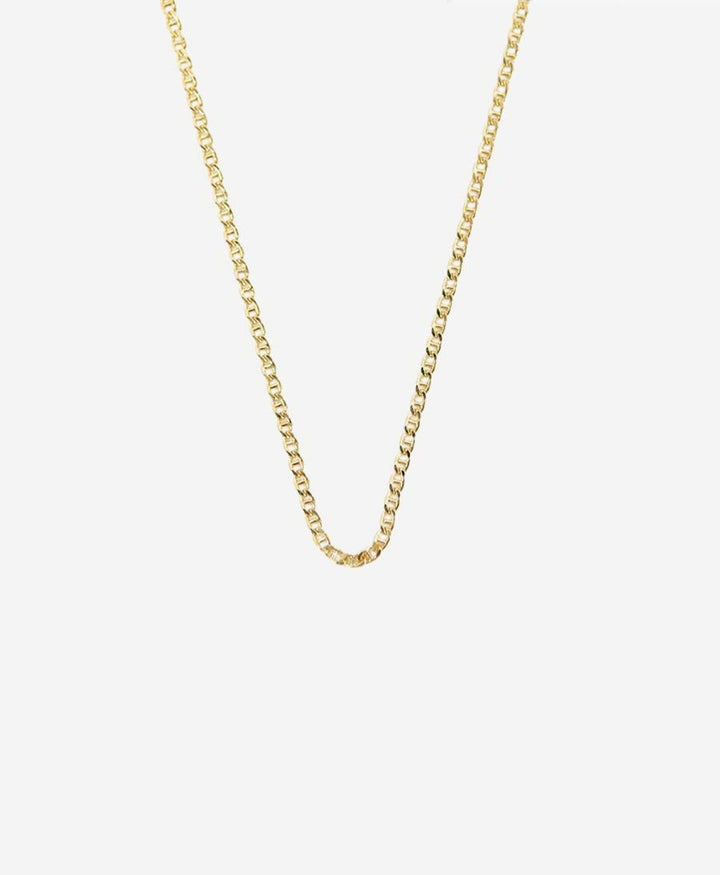 Halskette flache Ankerkette 45cm - Vermeil - Clomes - clomes