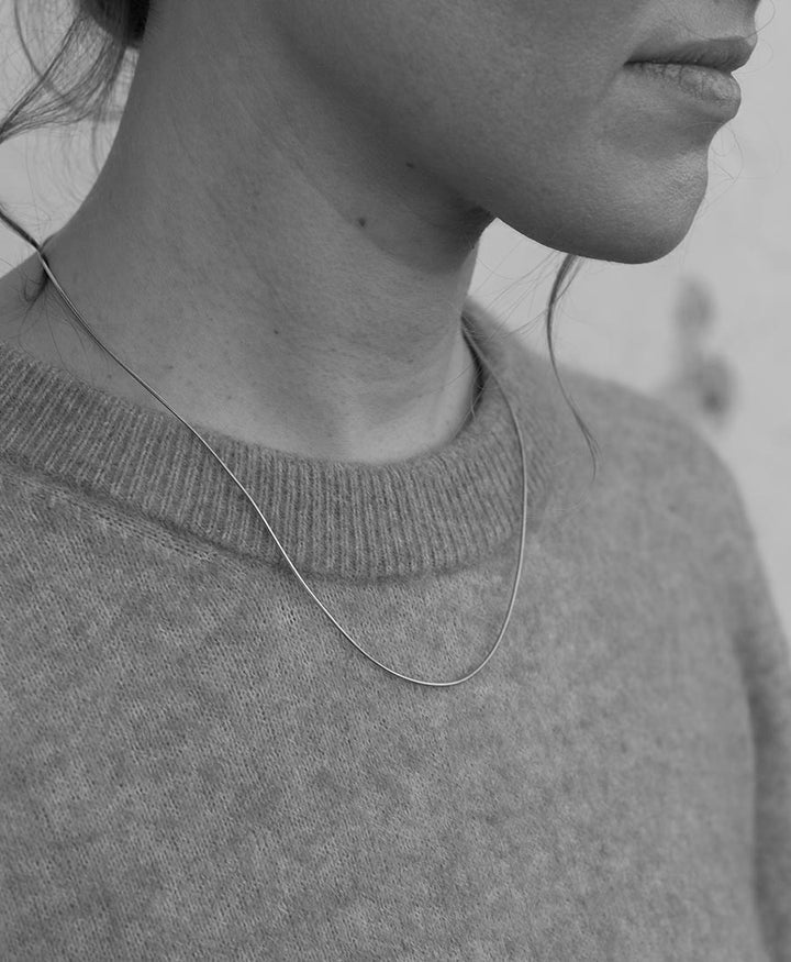 Halskette runde Schlangenkette 45cm - Sterling Silber - Clomes - clomes