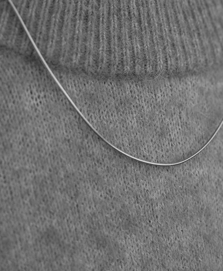Halskette runde Schlangenkette 45cm - Sterling Silber - Clomes - clomes