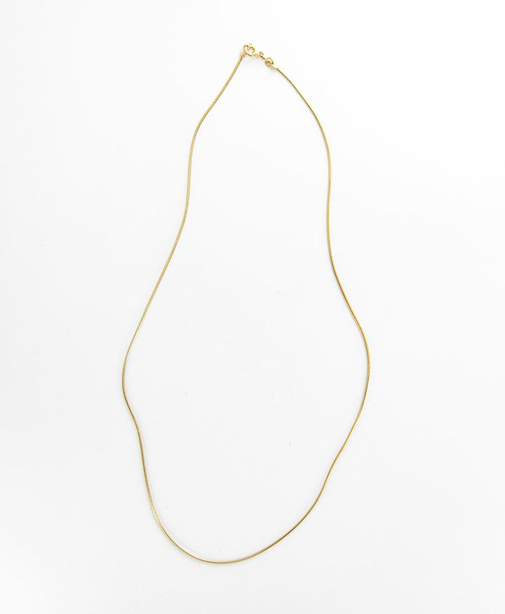 Halskette runde Schlangenkette 45cm - Vermeil - Clomes - clomes
