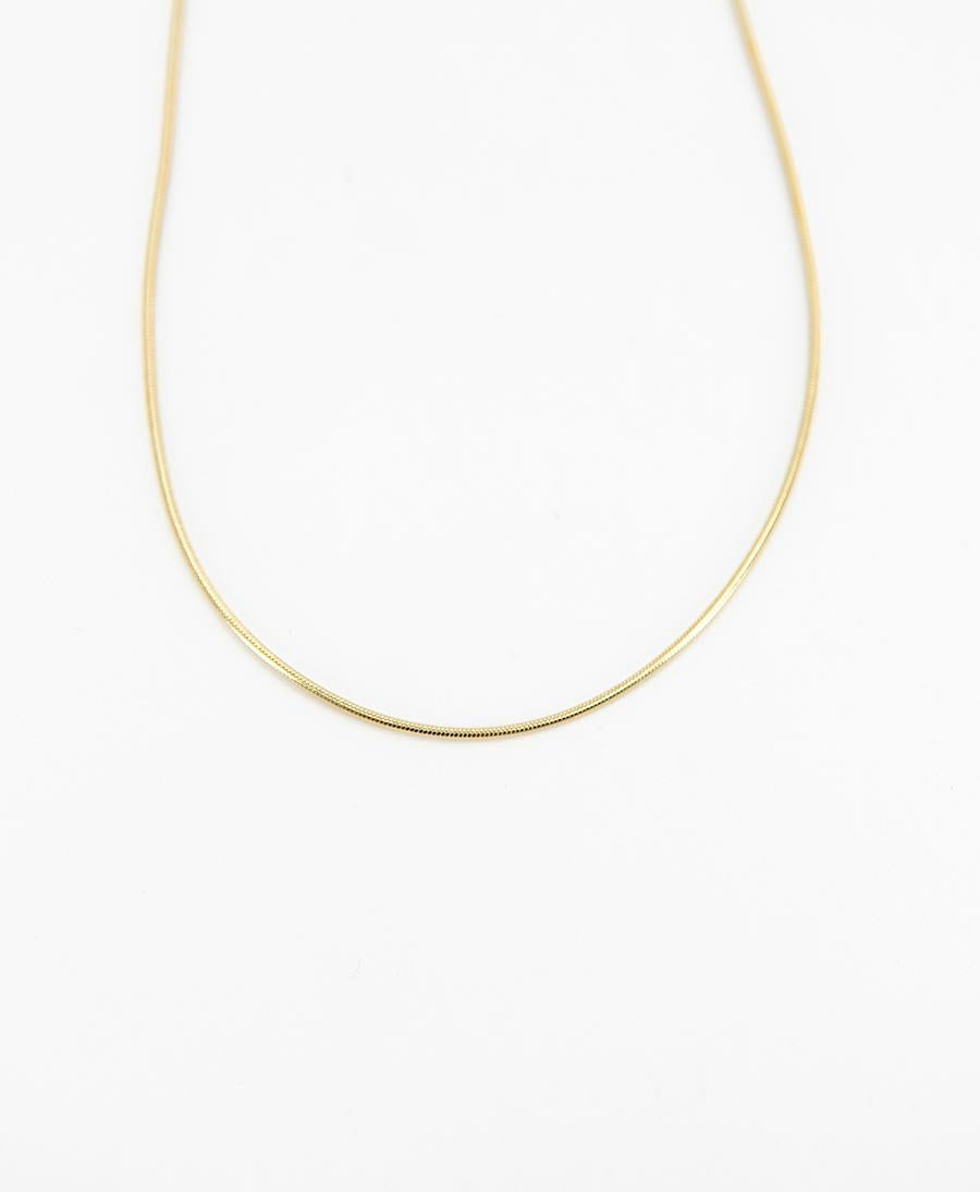 Halskette runde Schlangenkette 45cm - Vermeil - Clomes - clomes