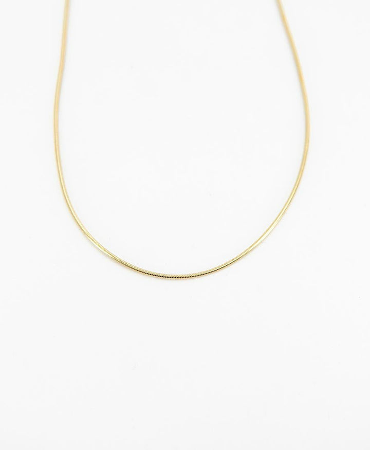 Halskette runde Schlangenkette 45cm - Vermeil - Clomes - clomes
