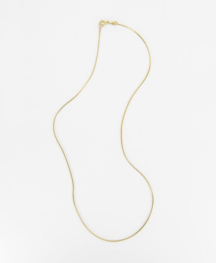 Halskette runde Schlangenkette 45cm - Vermeil - Clomes - clomes