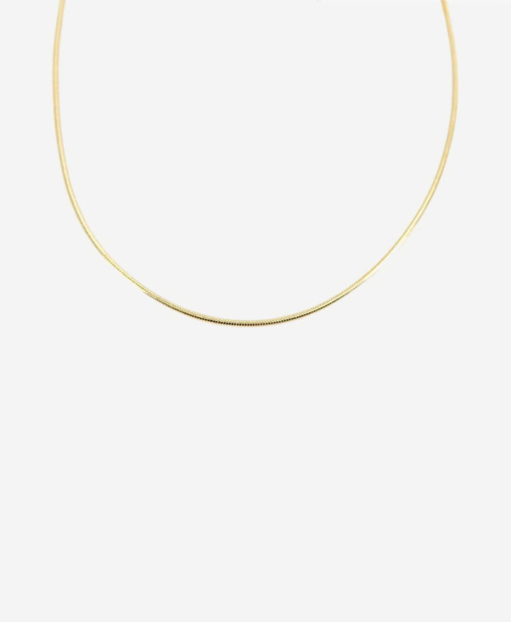 Halskette runde Schlangenkette 45cm - Vermeil - Clomes - clomes