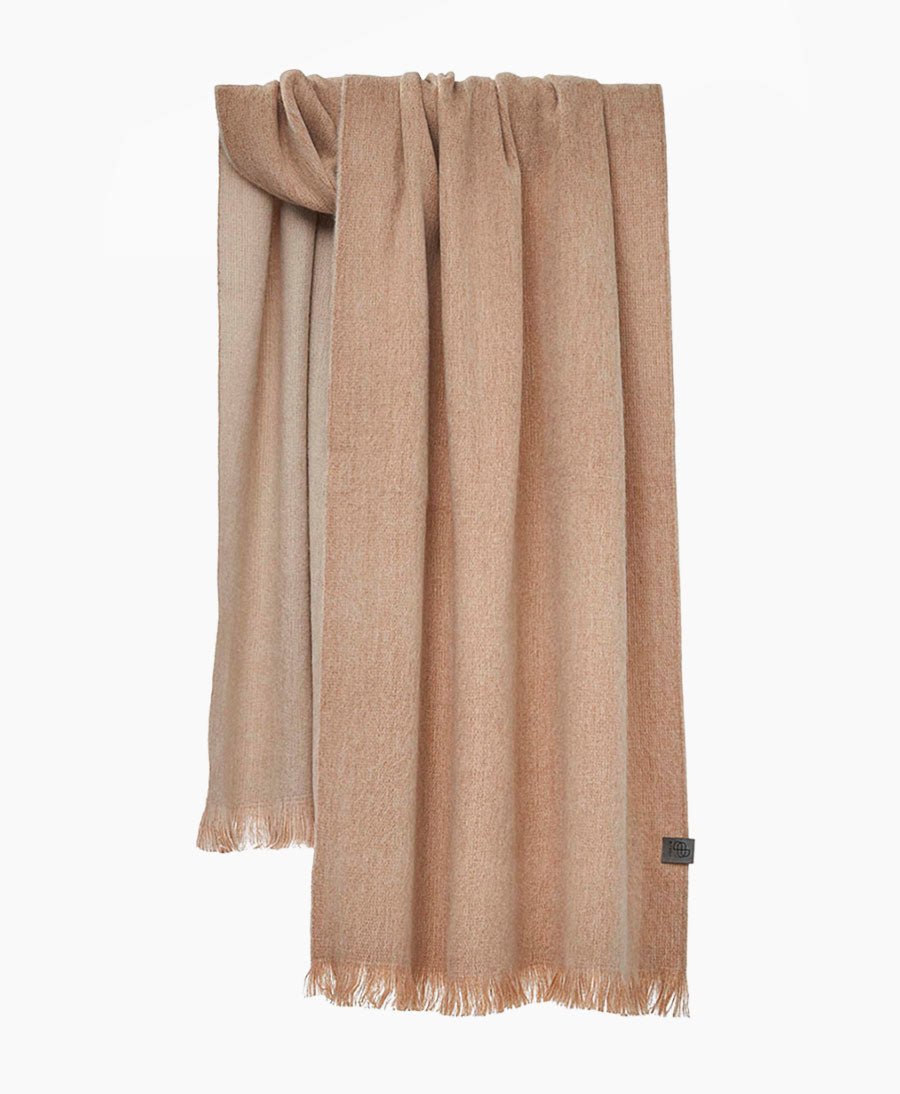 Halstuch Alpaka Schal - Doble Velvet Beige - Bufandy - clomes
