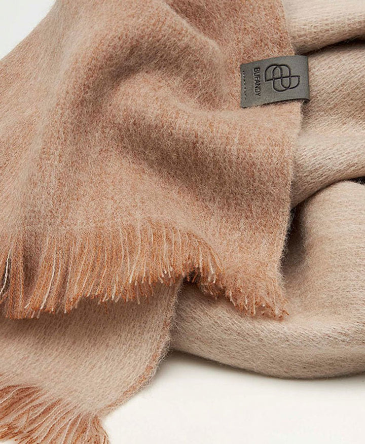 Halstuch Alpaka Schal - Doble Velvet Beige - Bufandy - clomes