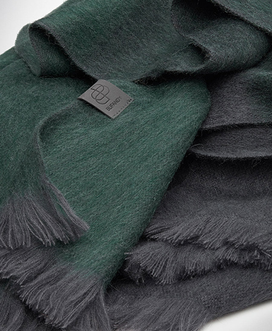 Halstuch Alpaka Schal - Ombre Pine Grove - Bufandy - clomes